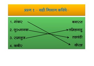 iz’u 1 & lgh feyku dfj;s&
1- ‘kadj
2- xq:ukud
cukjl
rfeyukMq
3- jkekuqt
4- dchj
ryoaMh
dsjy
 