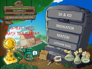 KELOMPOK 4




MENAMBAH TABEL,
GRAFIK DAN DIAGRAM




                     REMIDI
                              QUIT
 