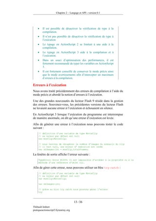 Pratique D Action Script 3 Version 0.1