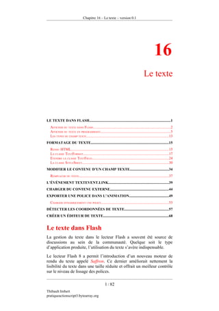 Pratique D Action Script 3 Version 0.1