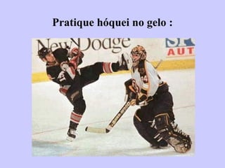 Pratique hóquei no gelo : 