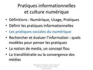 L’archive, la « culture du texte »
Pour Y. Jeanneret, le concept d’ « archive »
désigne cette culture du texte et de sa
manipulation qui le rend accessible à des
communautés.
Le numérique redistribue les rôles vis-à-vis du
pouvoir de « conception des formes du texte »
«Les appropriations et transformations contemporaines
des objets culturels sont tributaires du rôle d’archiviste
que jouent les concepteurs du texte informatique ».
 