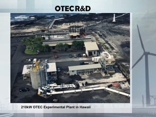 210kW OTEC Experimental Plant in Hawaii
OTECR&D
 
