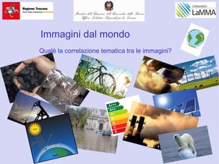 Qualè la correlazione tematica tra le immagini?
Immagini dal mondo
 