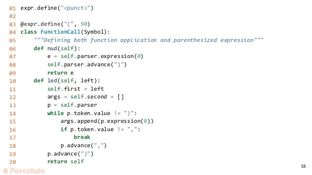 Pratt Parser in Python