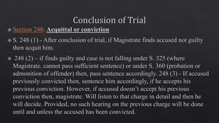 warrant trial Sec 238-250