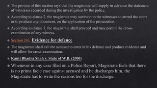 warrant trial Sec 238-250