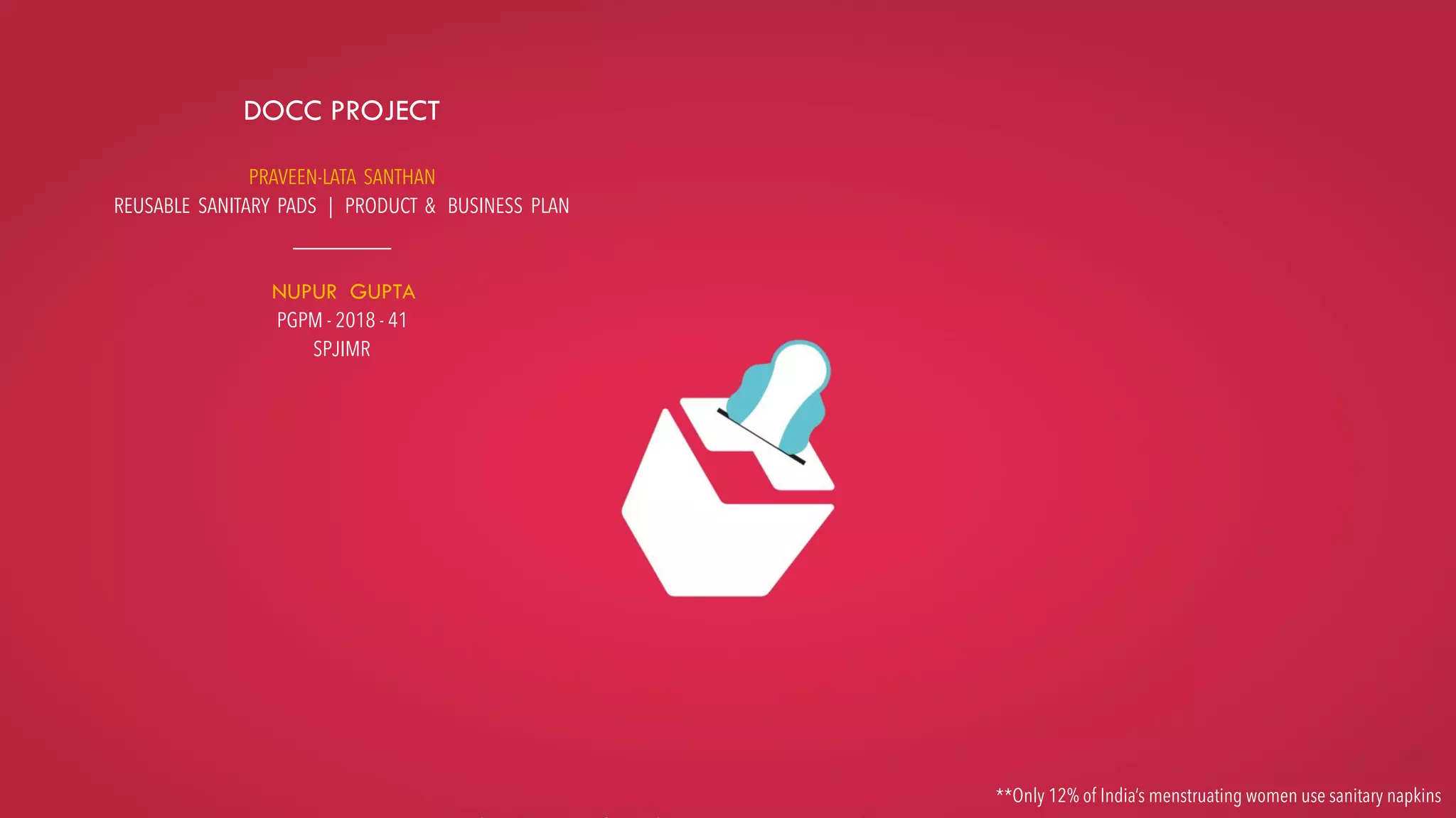 Product development roadmap, business & marketing plan for reusable