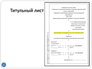 Титульный лист
4
 