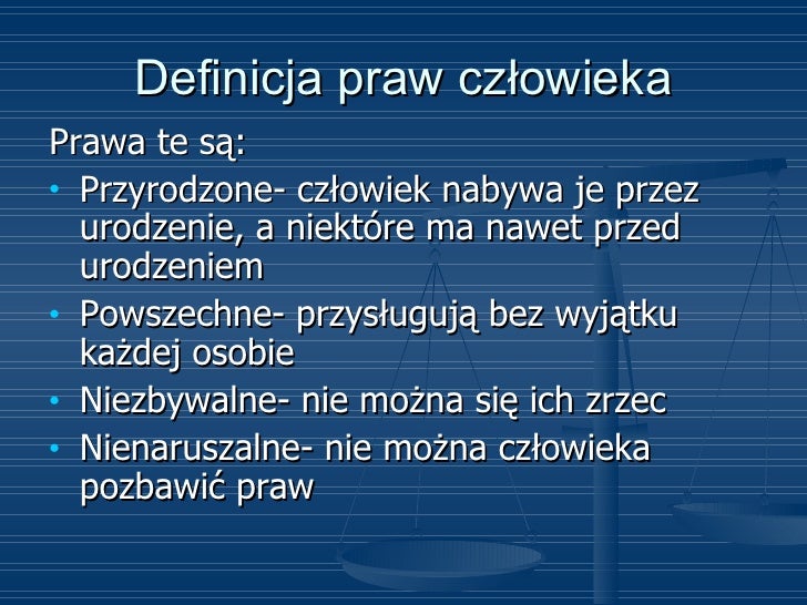Odpowiedz Komu Przysługują Prawa Człowieka Iz Czego One Wynikają Prawa człowieka