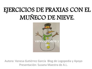 Autora: Vanesa Gutiérrez García Blog de Logopedia y Apoyo
Presentación: Susana Maestra de A.L.
 