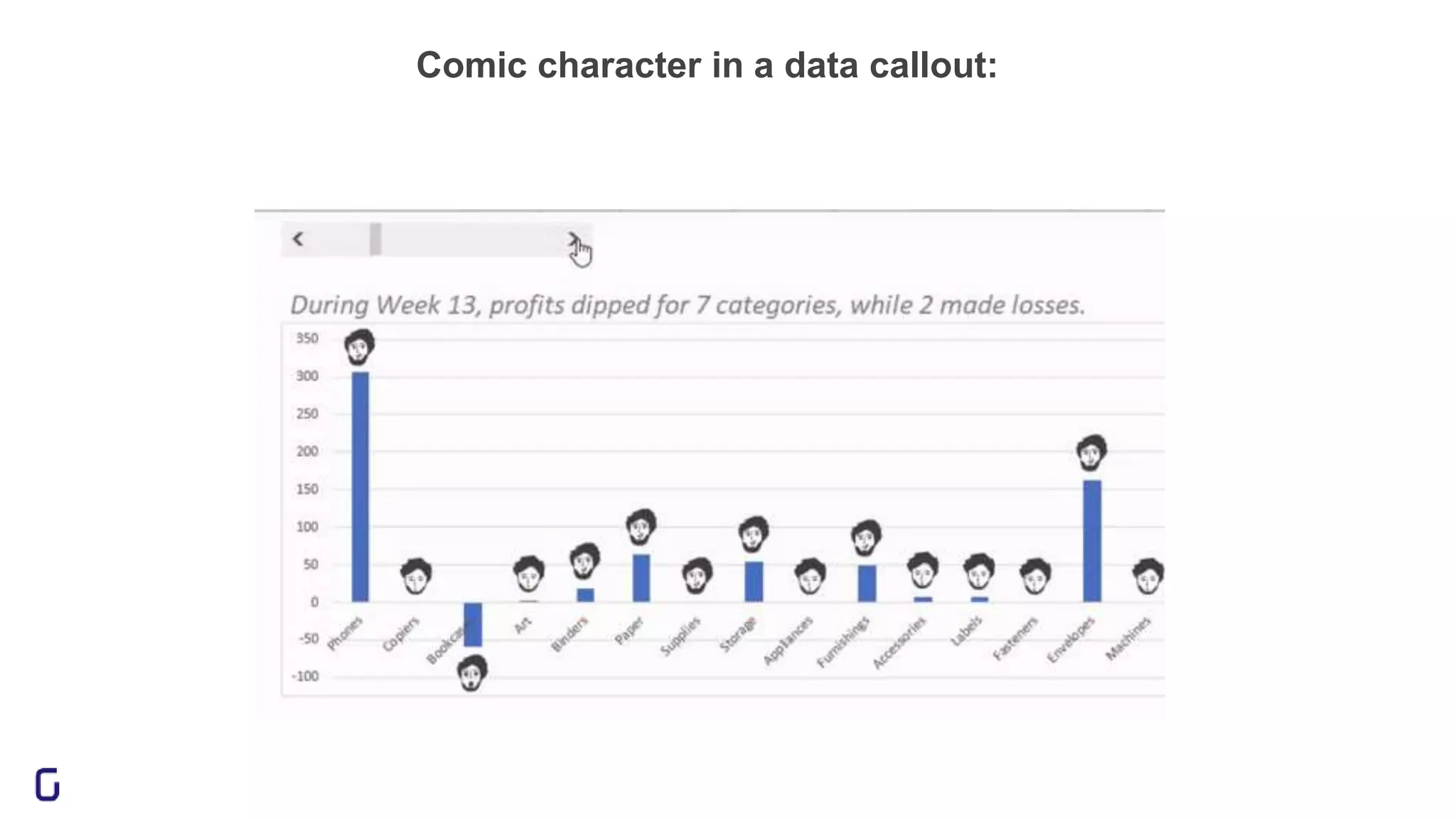 Comic character in a data callout:
 