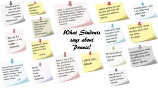 What Students
says about
Praxis?
 