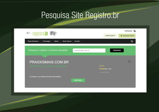 Pesquisa Site Registro.br 
 