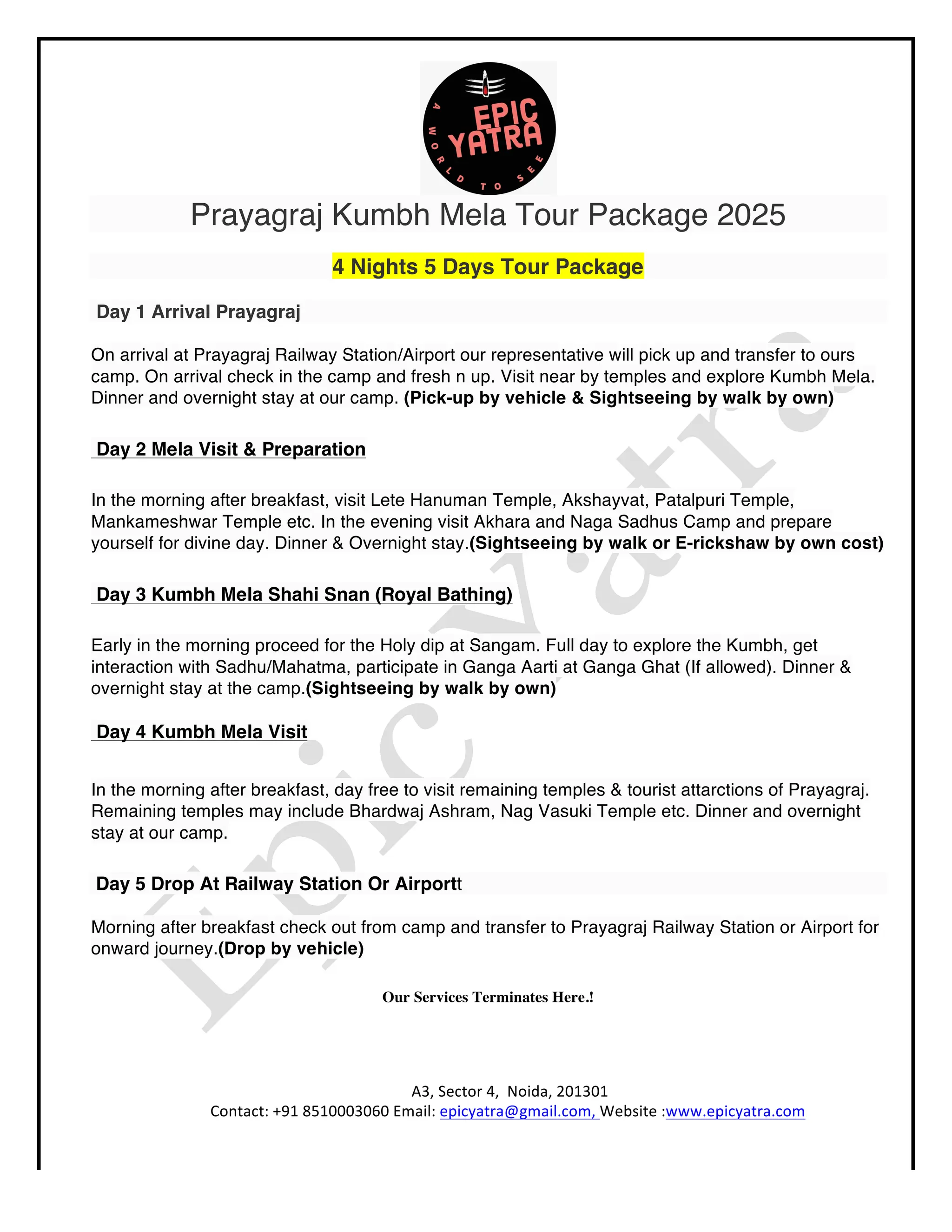 Prayagraj Kumbh Mela Tour Package 2025.pdf