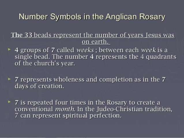 What do the different beads on the Rosary represent?