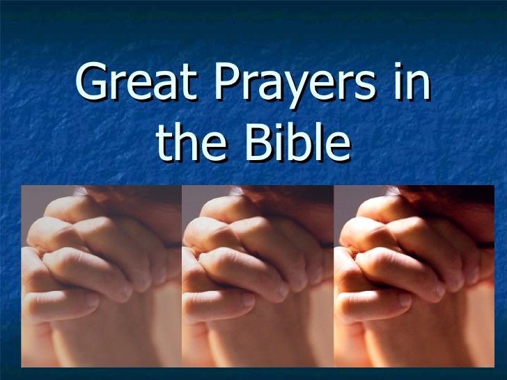 Great Prayers of the Bible