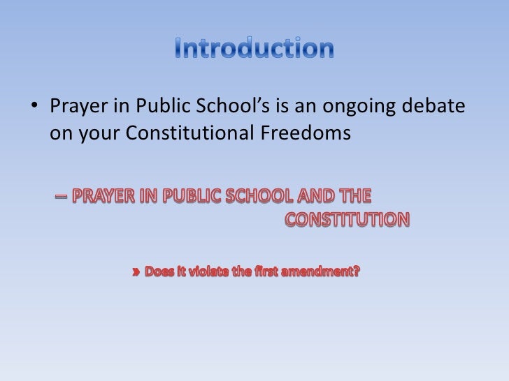 Prayer In Public Schools