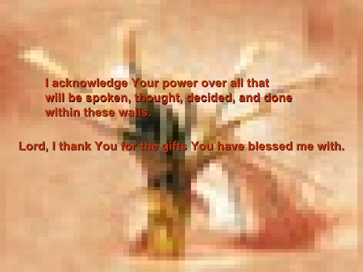 Prayer In The Office