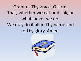 Grace Prayer Examples