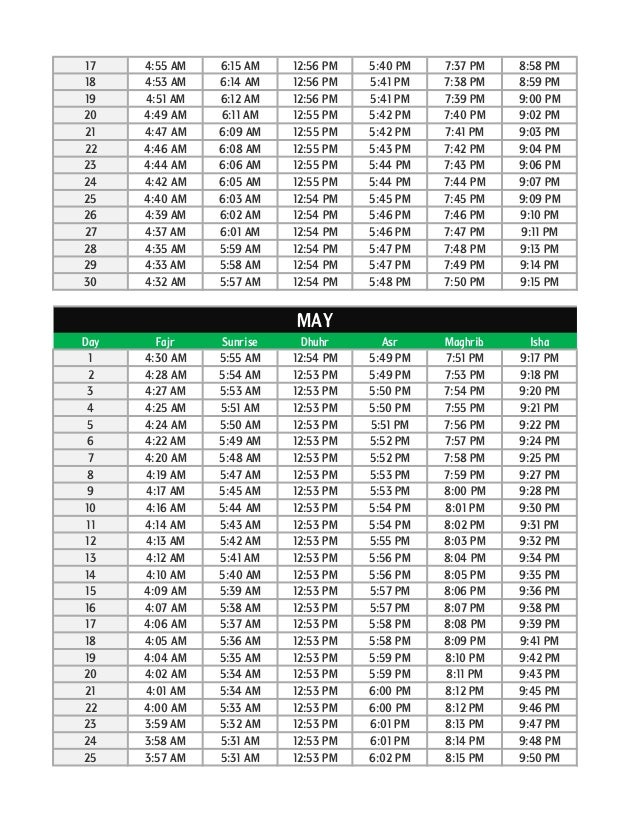 Prayer Times Nyc Usa Prayer Times Nyc Usa