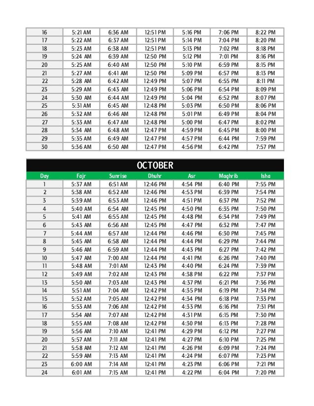 Prayer Times Nyc Usa