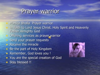 Prayer warrior | PPT
