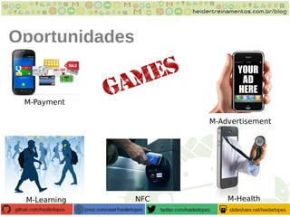 Oportunidades
M-Payment
M-Learning
M-Advertisement
M-HealthNFC
 