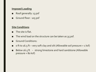 Imposed Loading Design of Market | PPTX
