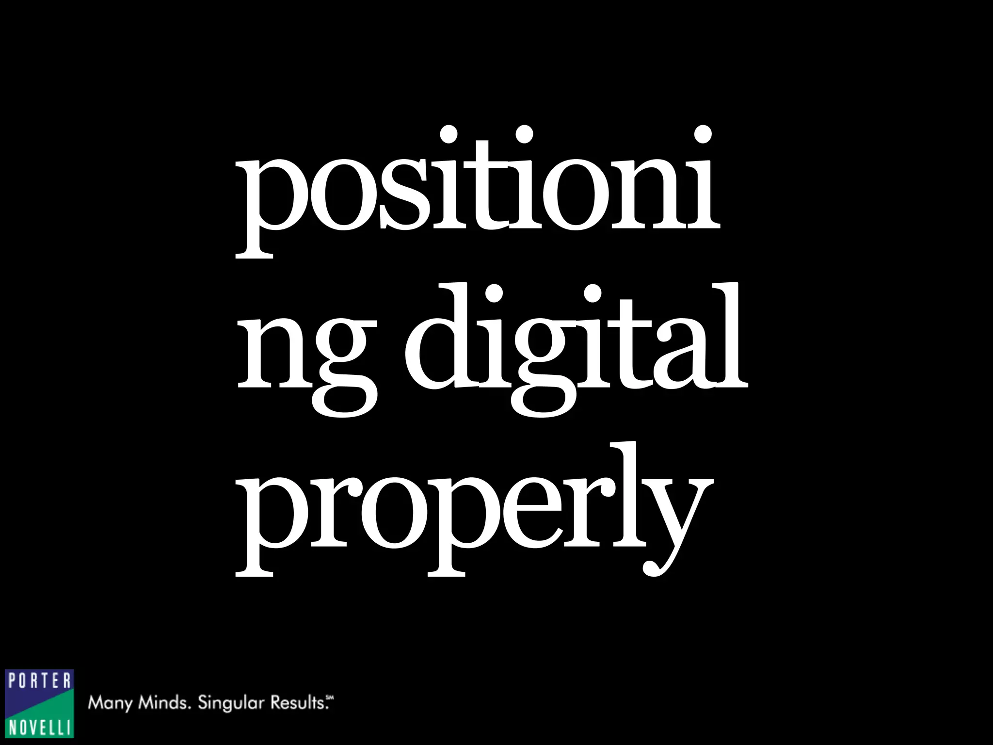PRCA breakfast: Positioning Digital Properly