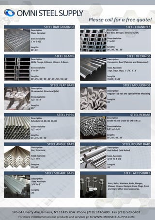 Product Catalogue Omni Steel