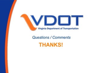 THANKS!
Questions / Comments
 