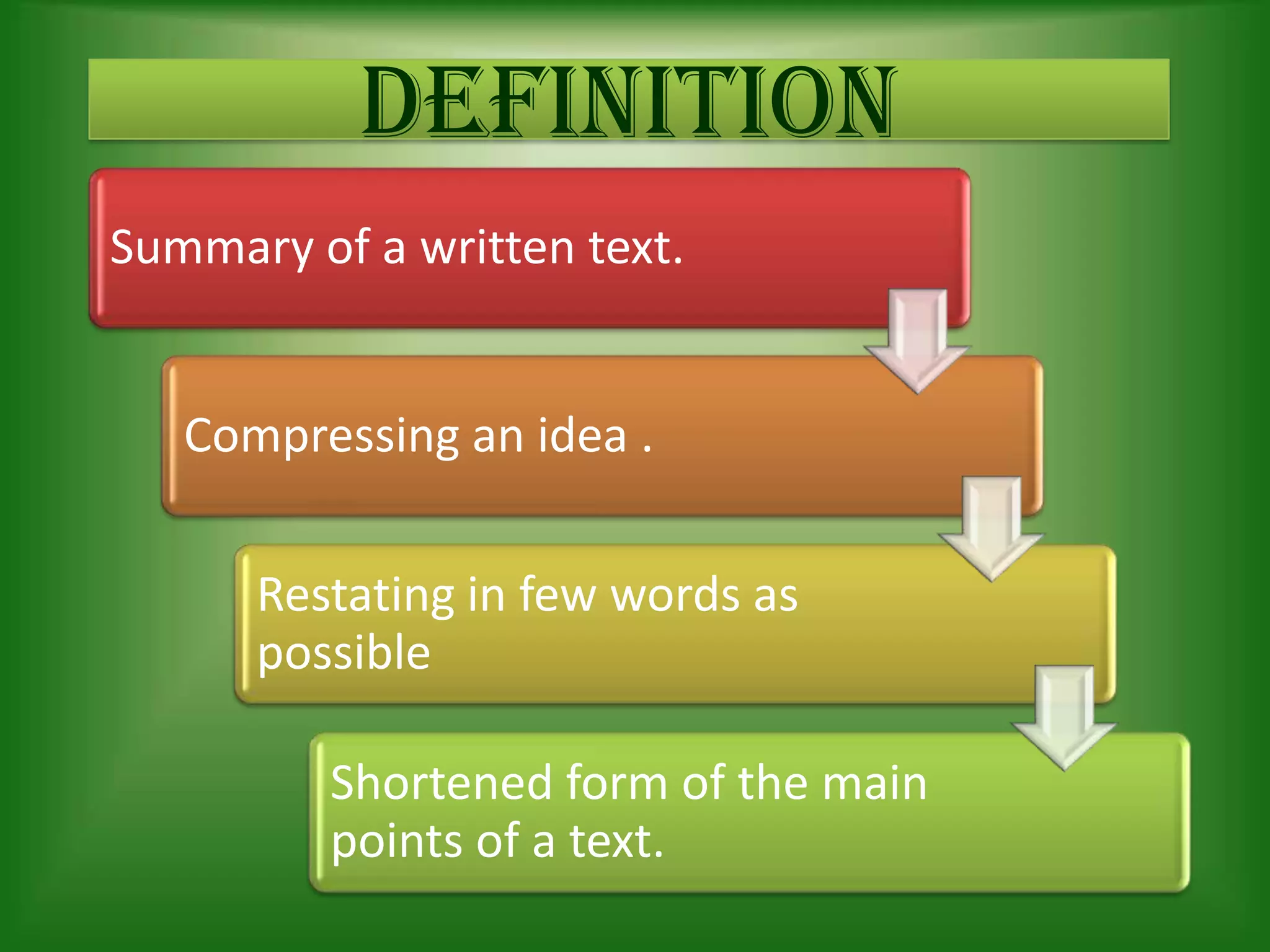 Pr cis Writing PPT Pr cis Writing PPT