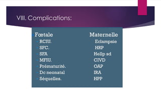 VIII. Complications:
 
