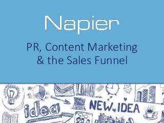PR, Content Marketing
& the Sales Funnel
 