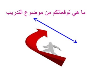 ‫من‬ ‫توقعاتكم‬ ‫هي‬ ‫ما‬
‫موضوع‬
‫التدريب‬
 