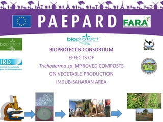 BIOPROTECT-B	CONSORTIUM
EFFECTS	OF
Trichoderma sp IMPROVED	COMPOSTS
ON	VEGETABLE	PRODUCTION
IN	SUB-SAHARAN	AREA
 