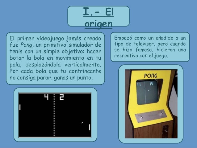 Práctica 1 la historia de los videojuegos