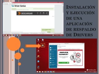INSTALACIÓN
Y EJECUCIÓN
DE UNA
APLICACIÓN
DE RESPALDO
DE DRIVERS
 