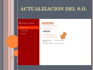 ACTUALIZACION DEL S.O.
 
