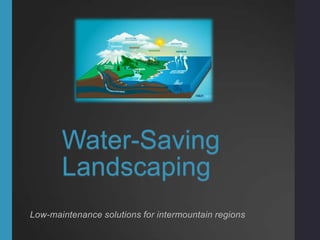 Water-Saving
Landscaping
Low-maintenance solutions for intermountain regions

 