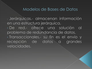 COMPONENTES Documentos.Representación de documentos.Necesidades de información de usuarios. Representación de las necesidades de información.Comparación de las representaciones de documentos y necesidades.