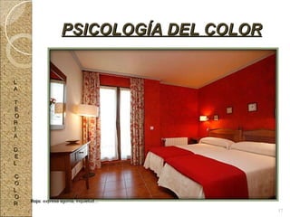 PSICOLOGÍA DEL COLOR L A T E O R Í A D E L C O L O R Rojo : expresa agonía, inquietud… 37 