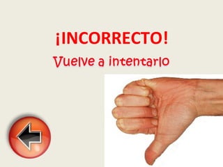 ¡INCORRECTO! 
