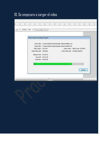 10. Se empezara a cargar el video
 