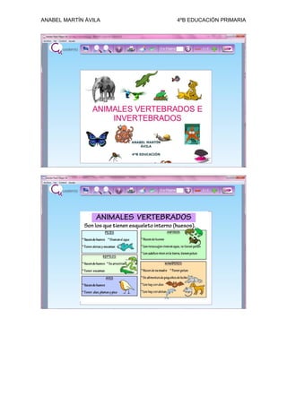 ANABEL MARTÍN ÁVILA 4ºB EDUCACIÓN PRIMARIA