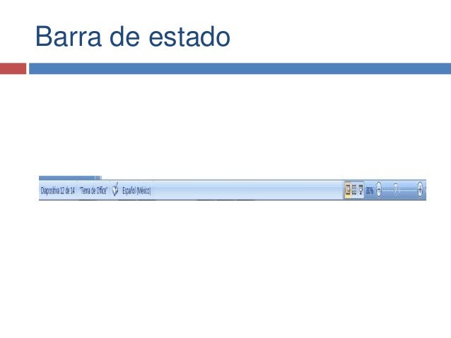 Práctica 4. los elementos de la ventana de power point
