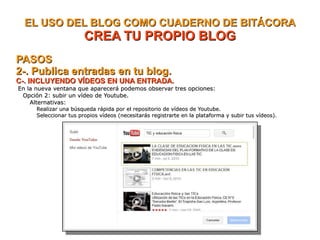 Práctica 4 . el uso del blog como cuaderno de bitácora | ODP