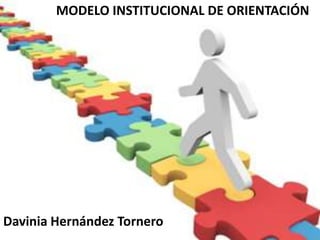 MODELO INSTITUCIONAL DE ORIENTACIÓN
Davinia Hernández Tornero
 