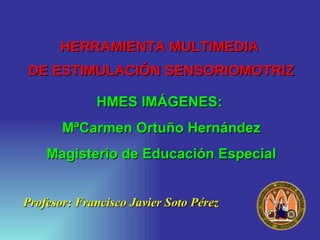 HERRAMIENTA MULTIMEDIA  DE ESTIMULACIÓN SENSORIOMOTRIZ ,[object Object],HMES IMÁGENES:  MªCarmen Ortuño Hernández Magisterio de Educación Especial 